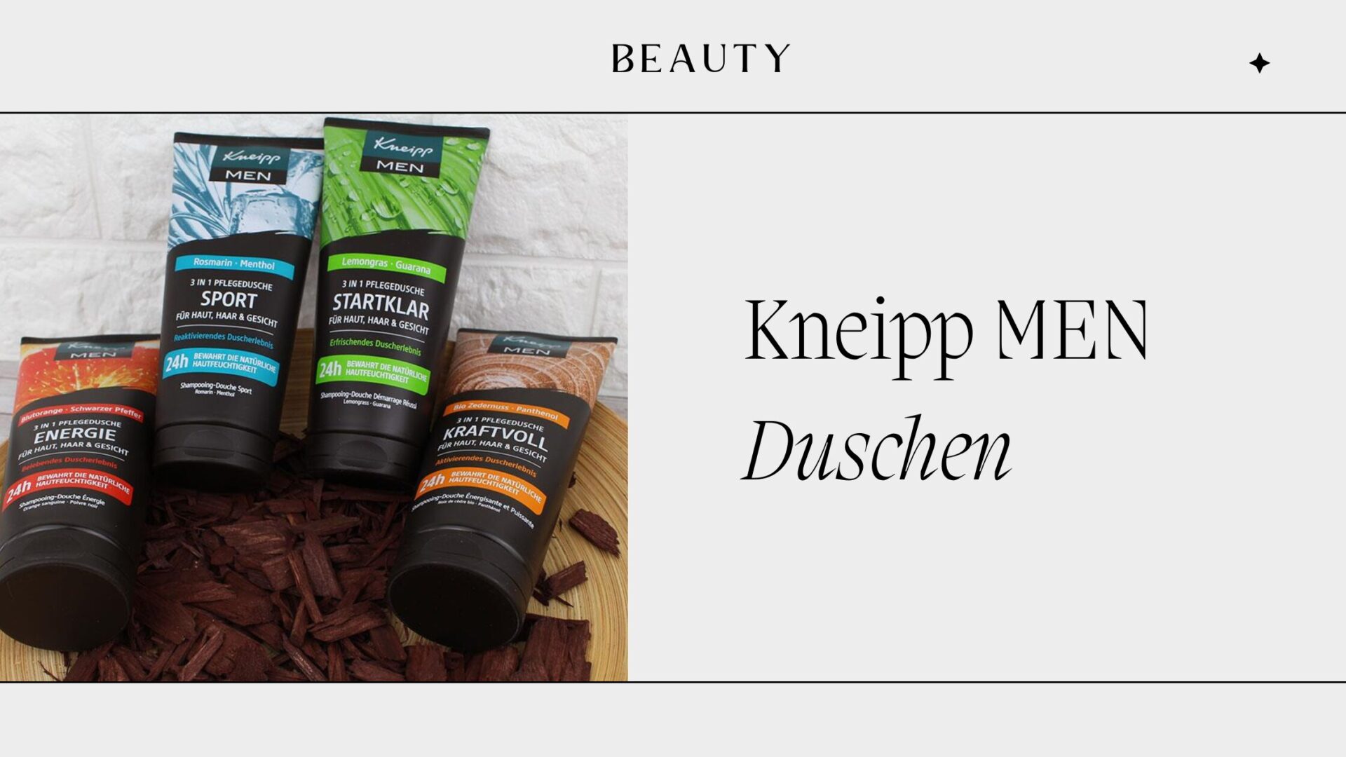 Kneipp MEN Duschen: Frische, Pflege und ein Duft, der bleibt
